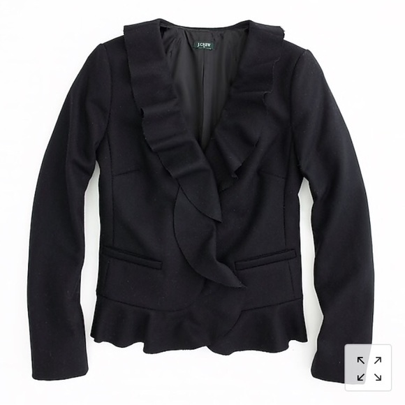 J. Crew Jackets & Blazers - J. Crew wool ruffle blazer